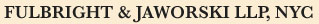 Fulbright & Jaworski LLP, NYC